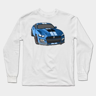 Ford Mustang Shelby GT500 | Pixel art Long Sleeve T-Shirt
